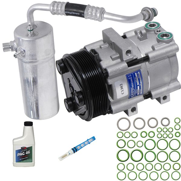 1997 - 2001 FORD F150 V8 A/C COMPRESSOR NEW REPAIR KIT 5U2Z-19V703-DD YCC-124 5C3Z19V703AA 5U2Z19V703DD F7LZ19V703RA